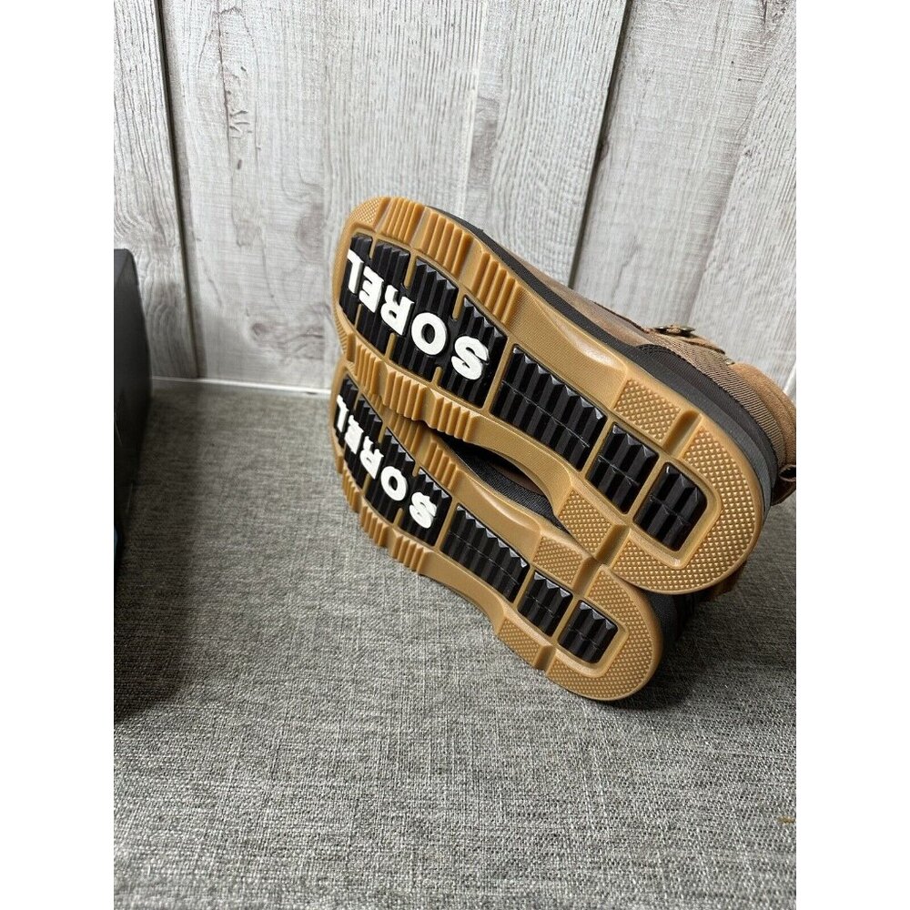 Sorel Ankeny II Hiker WP Mens Casual WP Insulated Boots Velvet Tan/Black Size 9 - Picture 6 of 9